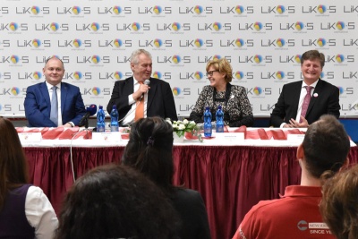  Czech President Miloš Zeman visited company LIKO-S